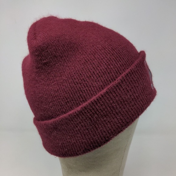 Unbranded Men's Knit Beanie Ski Cap Hat Red Embroidered D Warriors Logo - Picture 6 of 11